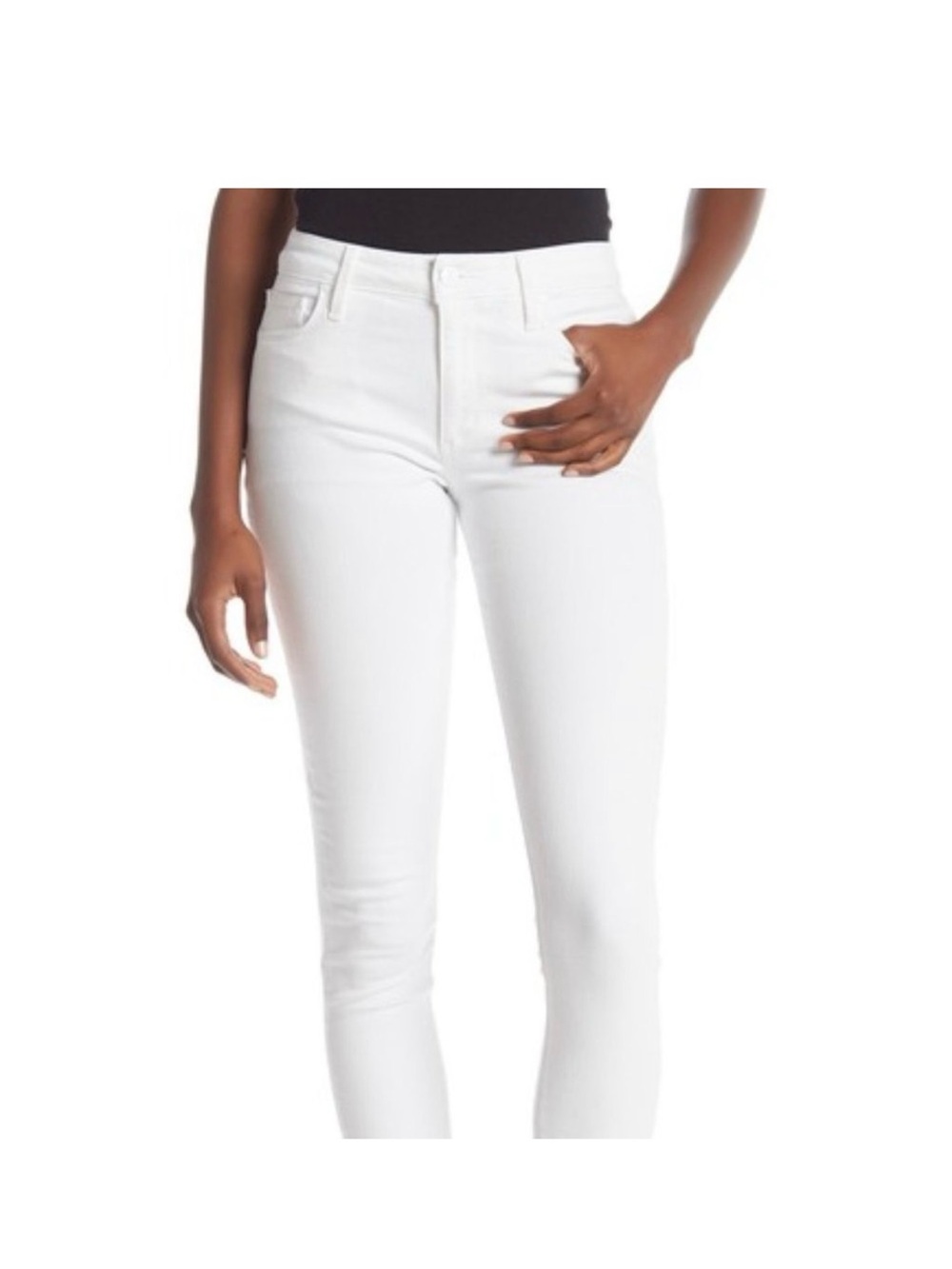 Joe's Jeans White ICON Crop Skinny Jeans Sz 26 EUC